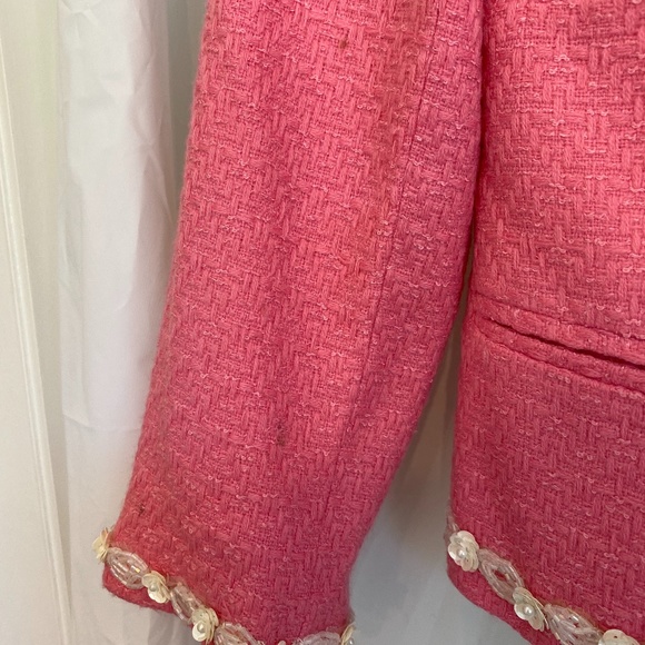 Vintage Walter Pink Jacket w. Floral detail - Picture 8 of 8